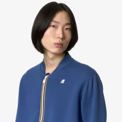 K-WAY Abel Light Spacer - Fleece - Jacket - Man - Blue Fiord Shop
