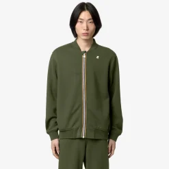 K-WAY Abel Light Spacer - Fleece - Jacket - Man - Green Cypress Shop