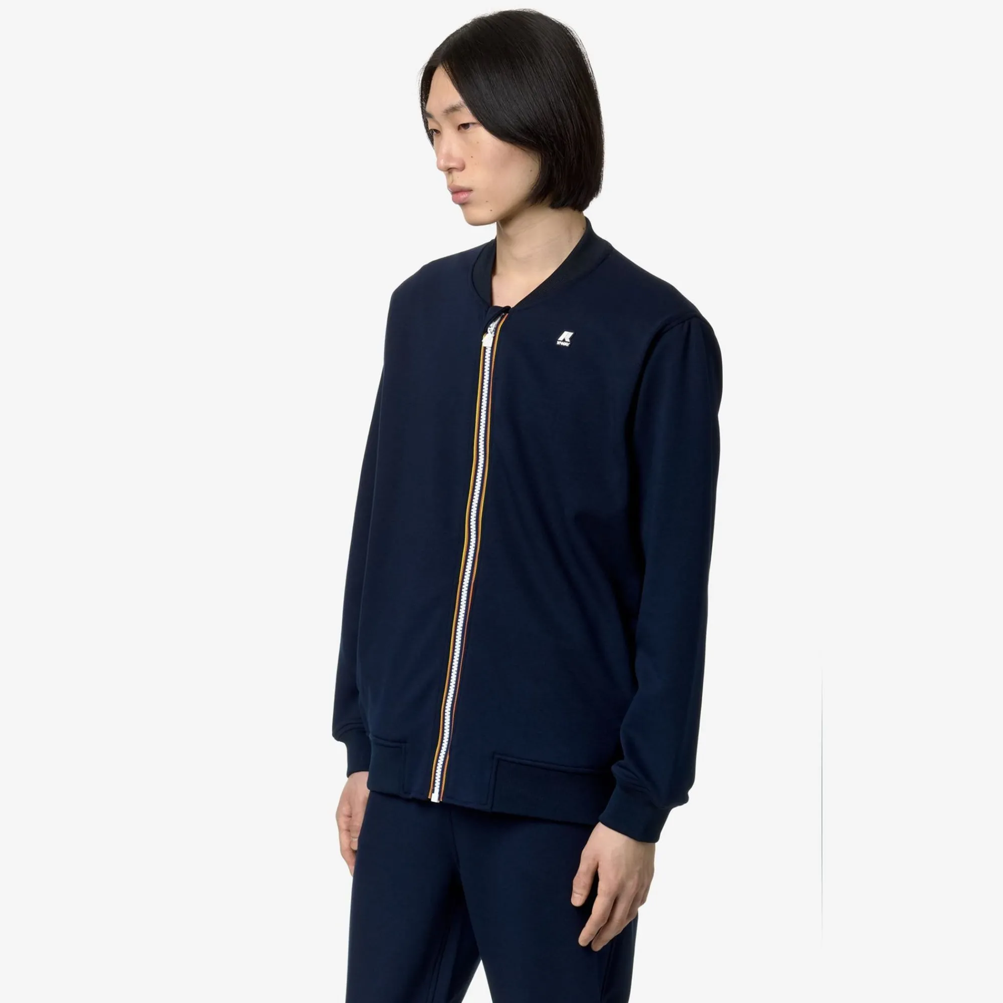 K-WAY Abel Light Spacer - Fleece - Jacket - Man - Blue Depth Clearance