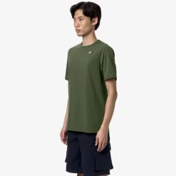 K-WAY Adame Stretch Jersey - T-Shirtstop - T-Shirt - Man - Green Cypress Shop