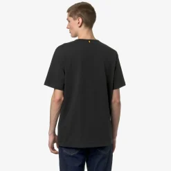 K-WAY Adame Stretch Jersey - T-Shirtstop - T-Shirt - Man - Black Pure Outlet