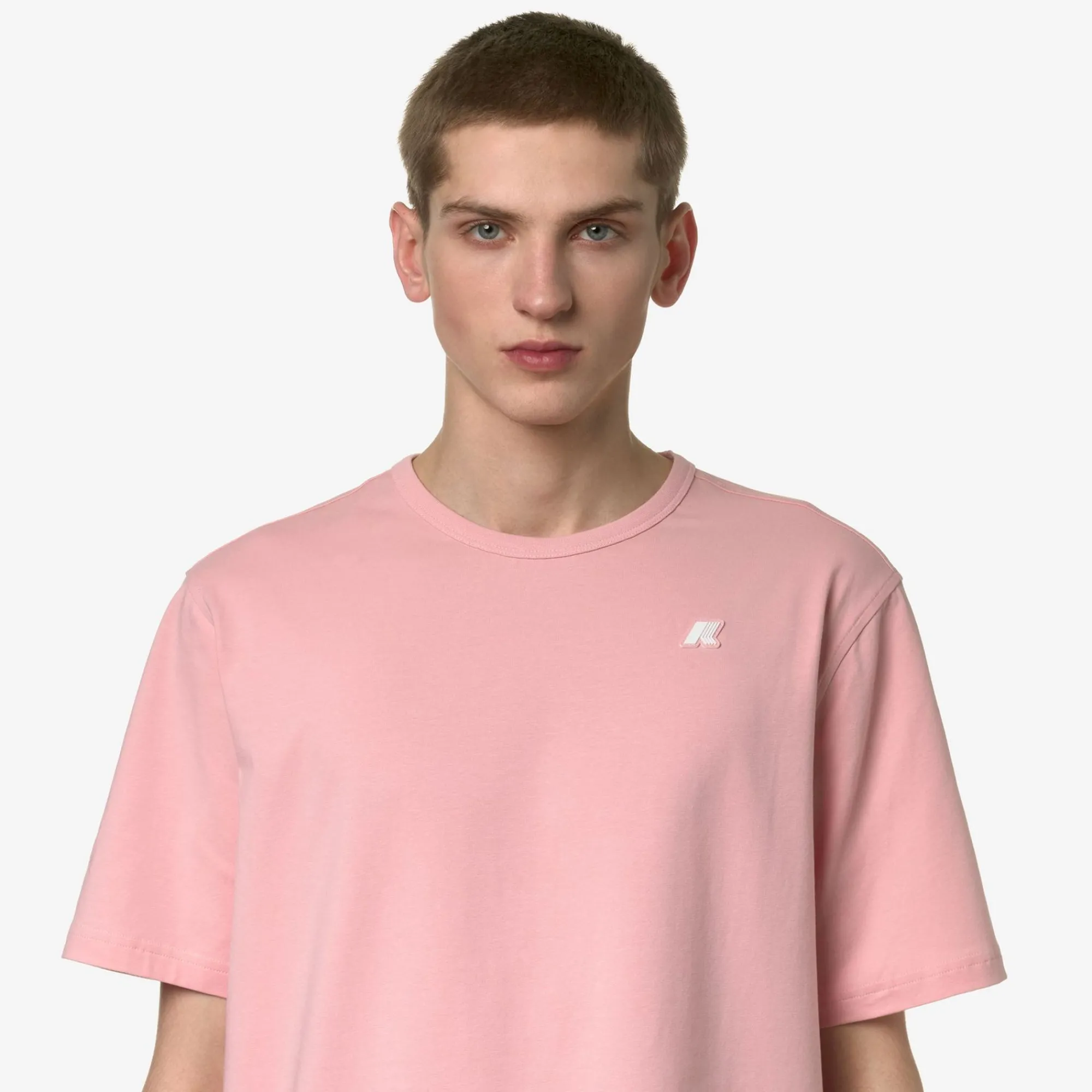 K-WAY Adame Stretch Jersey - T-Shirtstop - T-Shirt - Man - Pink Ash Best