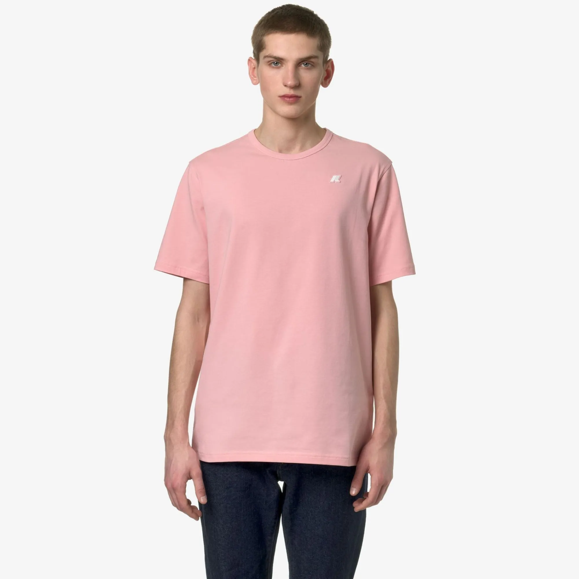 K-WAY Adame Stretch Jersey - T-Shirtstop - T-Shirt - Man - Pink Ash Best