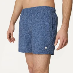 K-WAY Airy Graphic - Bathing Suits - Swimming Trunk - Man - Indigo Circles S Discount