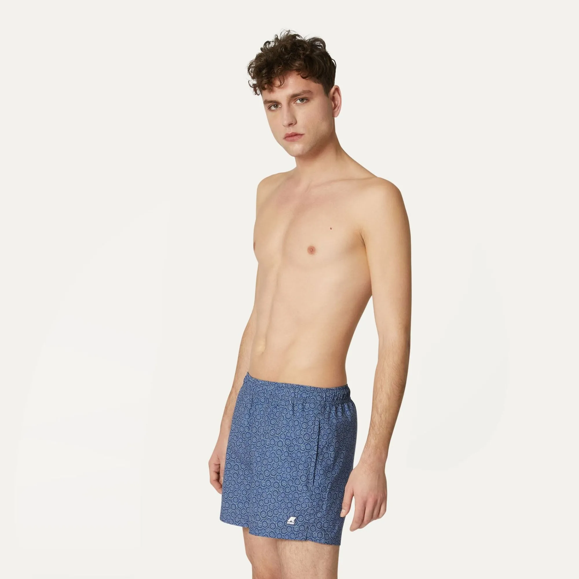 K-WAY Airy Graphic - Bathing Suits - Swimming Trunk - Man - Indigo Circles S Discount