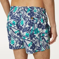 K-WAY Airy Graphic - Bathing Suits - Swimming Trunk - Man - Flowers White Indigo Store