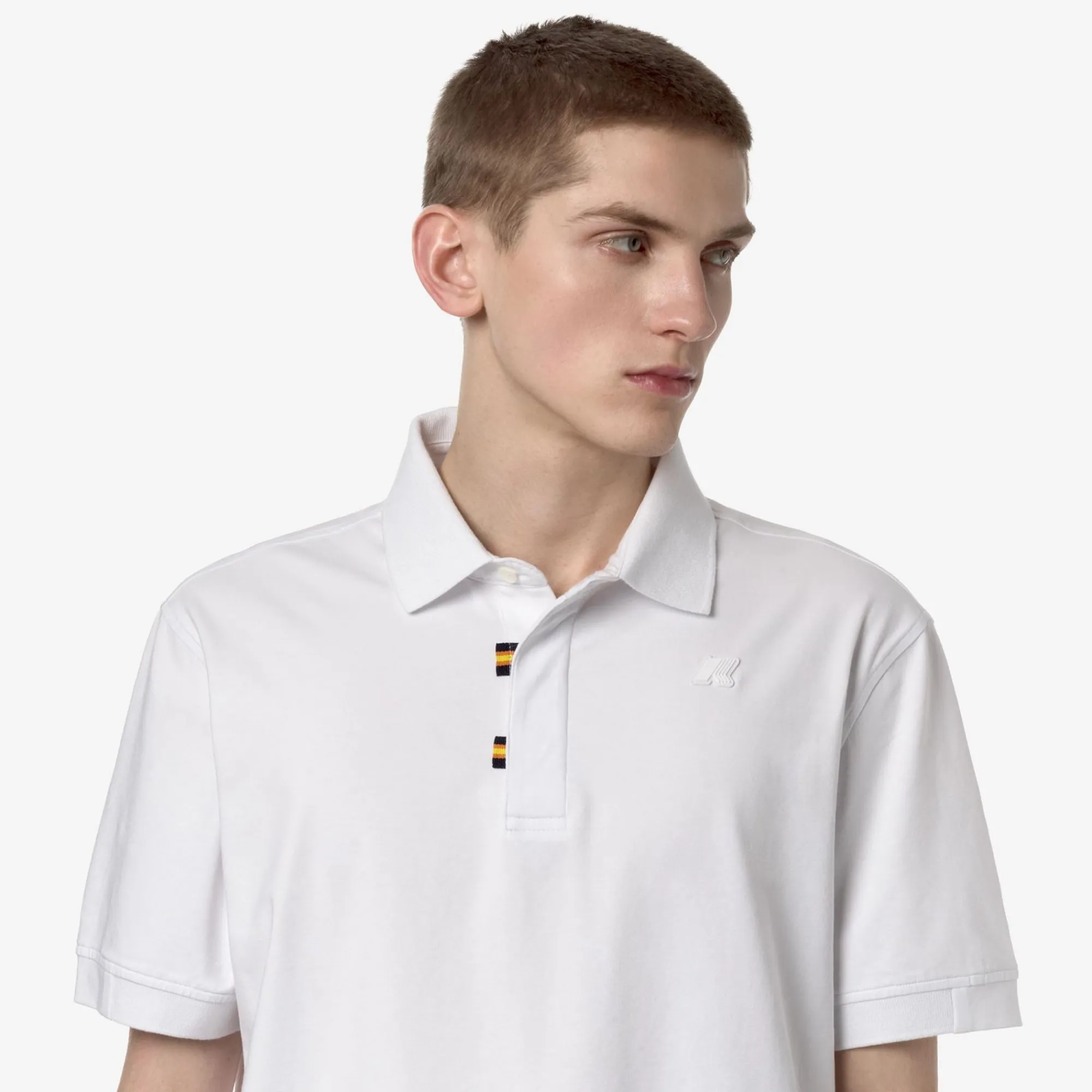 K-WAY Alderic Stretch Jersey - Polo Shirts - Polo - Man - White Clearance