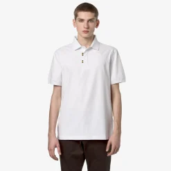K-WAY Alderic Stretch Jersey - Polo Shirts - Polo - Man - White Clearance