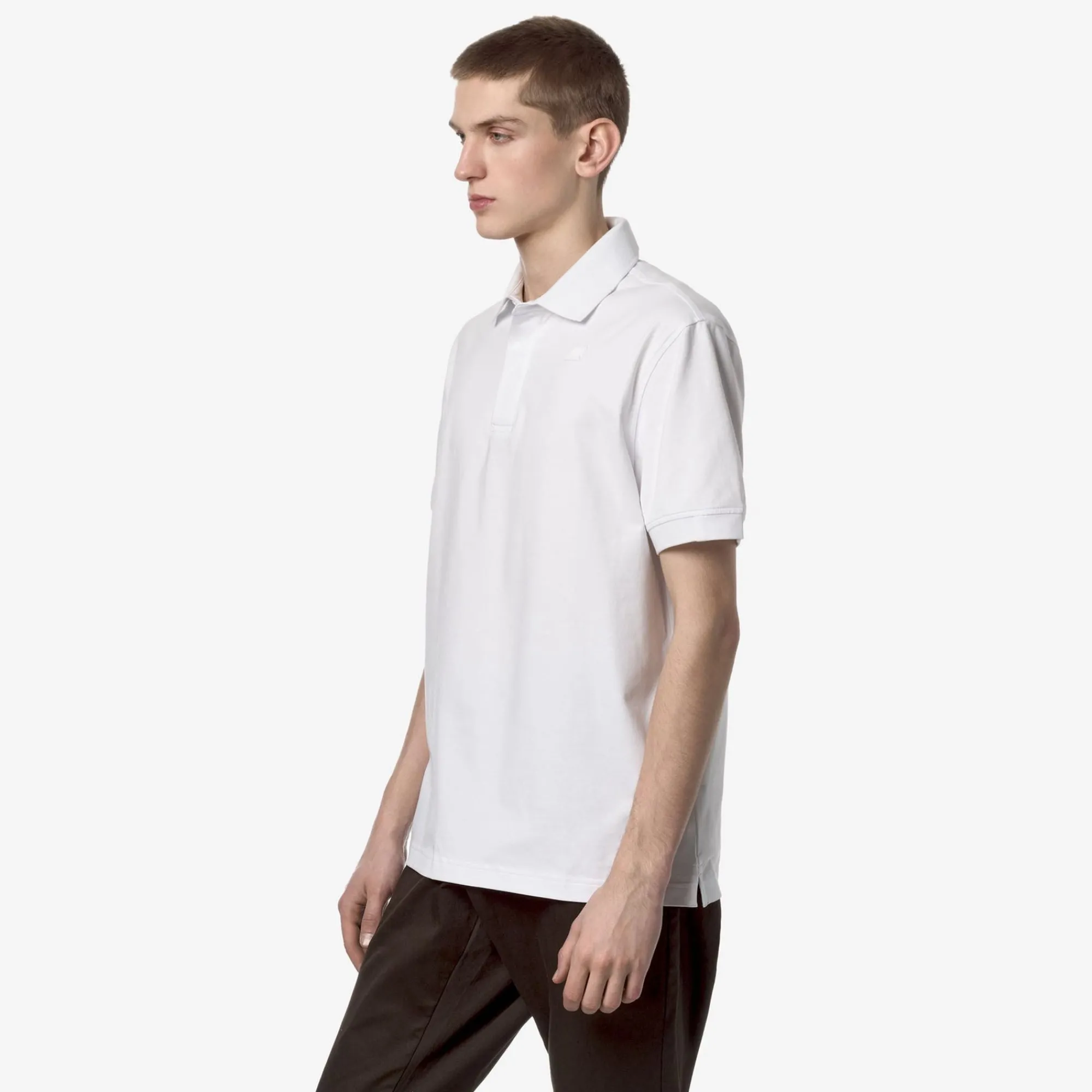 K-WAY Alderic Stretch Jersey - Polo Shirts - Polo - Man - White Clearance