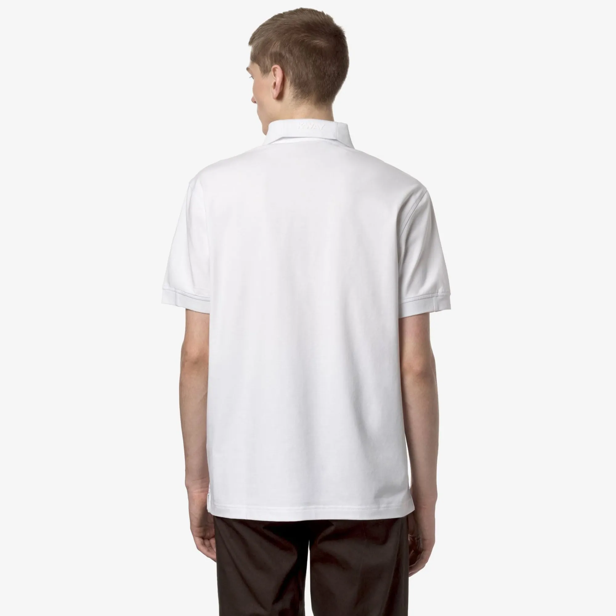 K-WAY Alderic Stretch Jersey - Polo Shirts - Polo - Man - White Clearance