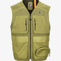 K-WAY Allos - Jackets - Vest - Unisex - Green Celery Ripstop Best Sale