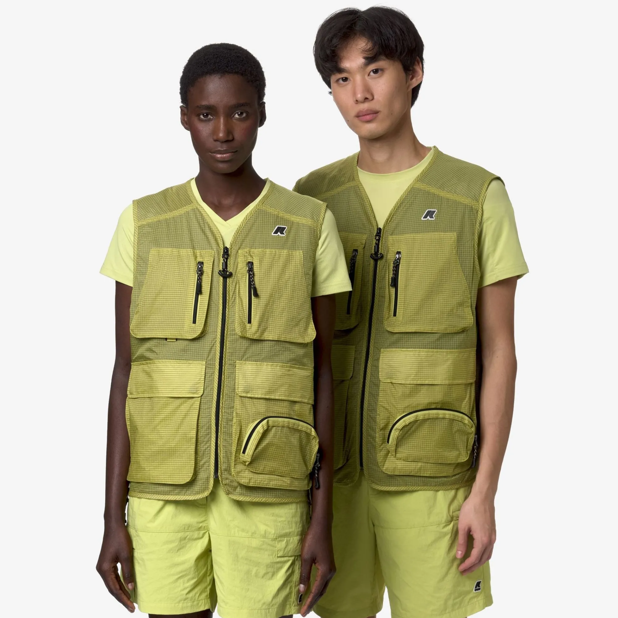 K-WAY Allos - Jackets - Vest - Unisex - Green Celery Ripstop Best Sale