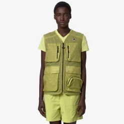 K-WAY Allos - Jackets - Vest - Unisex - Green Celery Ripstop Best Sale