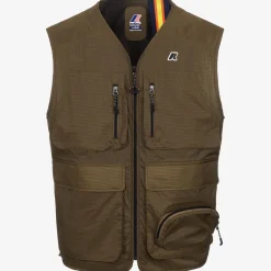 K-WAY Allos - Jackets - Vest - Unisex - Brown Corda Ripstop Flash Sale