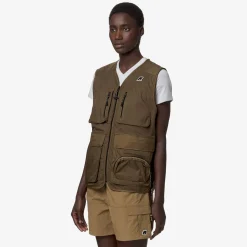 K-WAY Allos - Jackets - Vest - Unisex - Brown Corda Ripstop Flash Sale