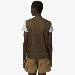 K-WAY Allos - Jackets - Vest - Unisex - Brown Corda Ripstop Flash Sale