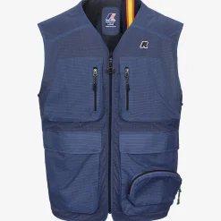 K-WAY Allos - Jackets - Vest - Unisex - Blue Fiord Ripstop New