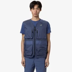 K-WAY Allos - Jackets - Vest - Unisex - Blue Fiord Ripstop New