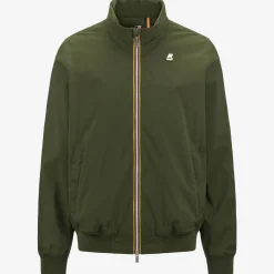 K-WAY Amaurystretch Nylon Jersey - Jackets - Short - Man - Green Cypress New