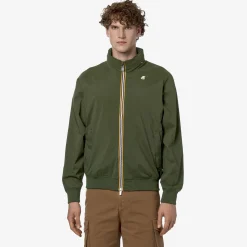 K-WAY Amaurystretch Nylon Jersey - Jackets - Short - Man - Green Cypress New