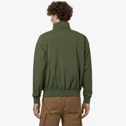 K-WAY Amaurystretch Nylon Jersey - Jackets - Short - Man - Green Cypress New