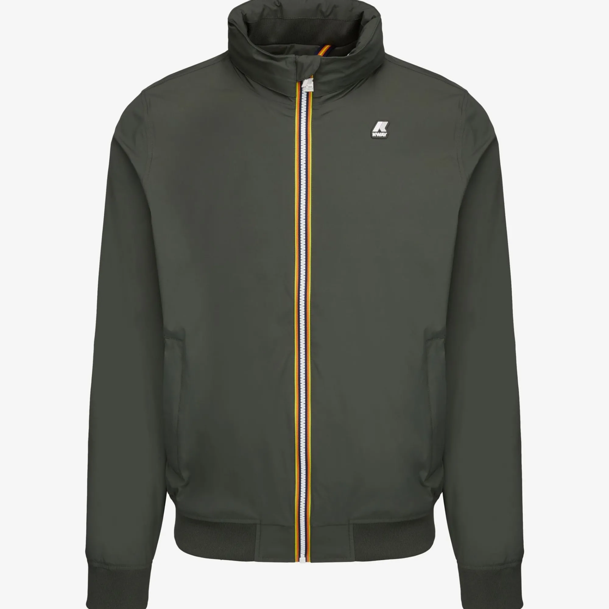 K-WAY Amaurystretch Nylon Jersey - Jackets - Short - Man - Green Blackish Outlet