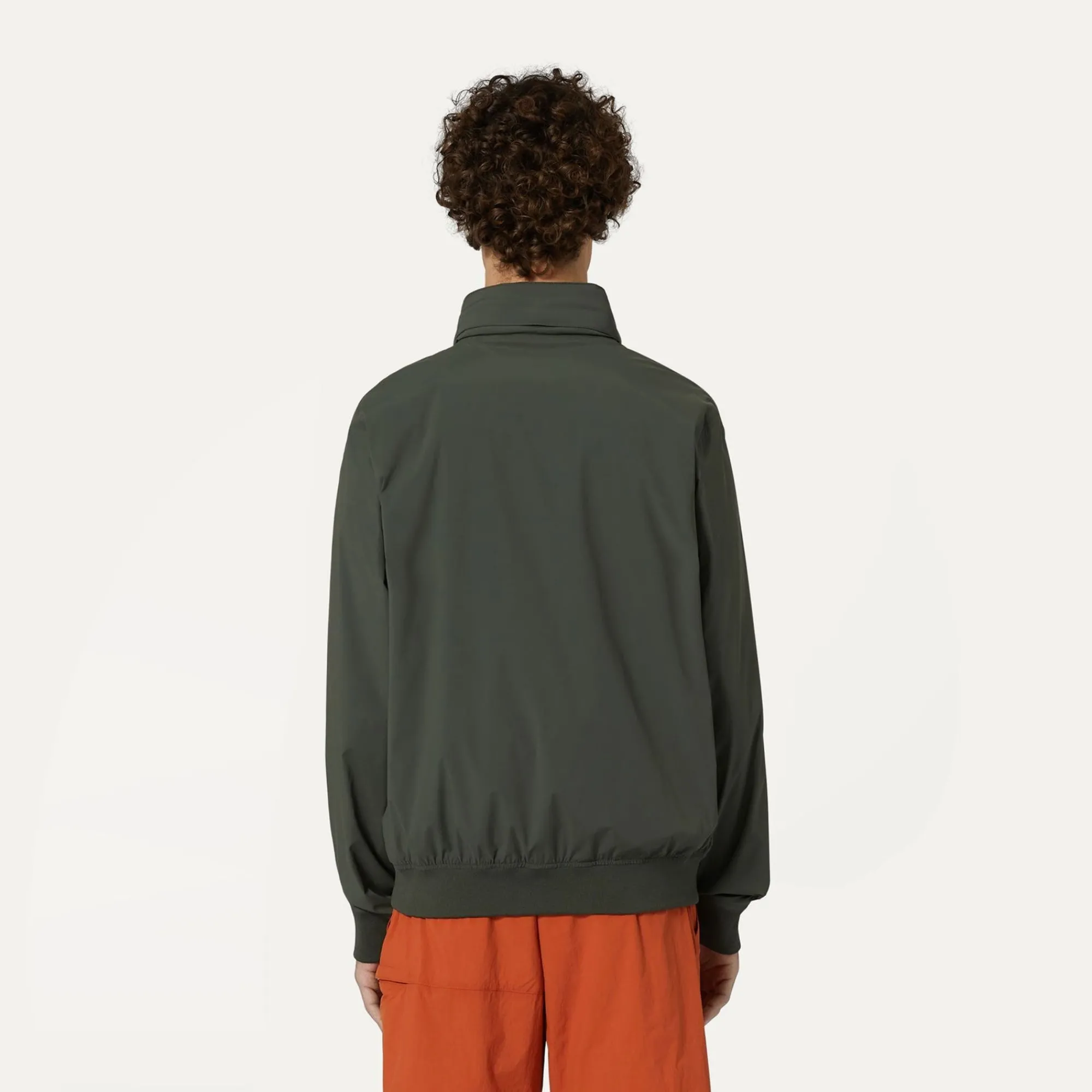 K-WAY Amaurystretch Nylon Jersey - Jackets - Short - Man - Green Blackish Outlet