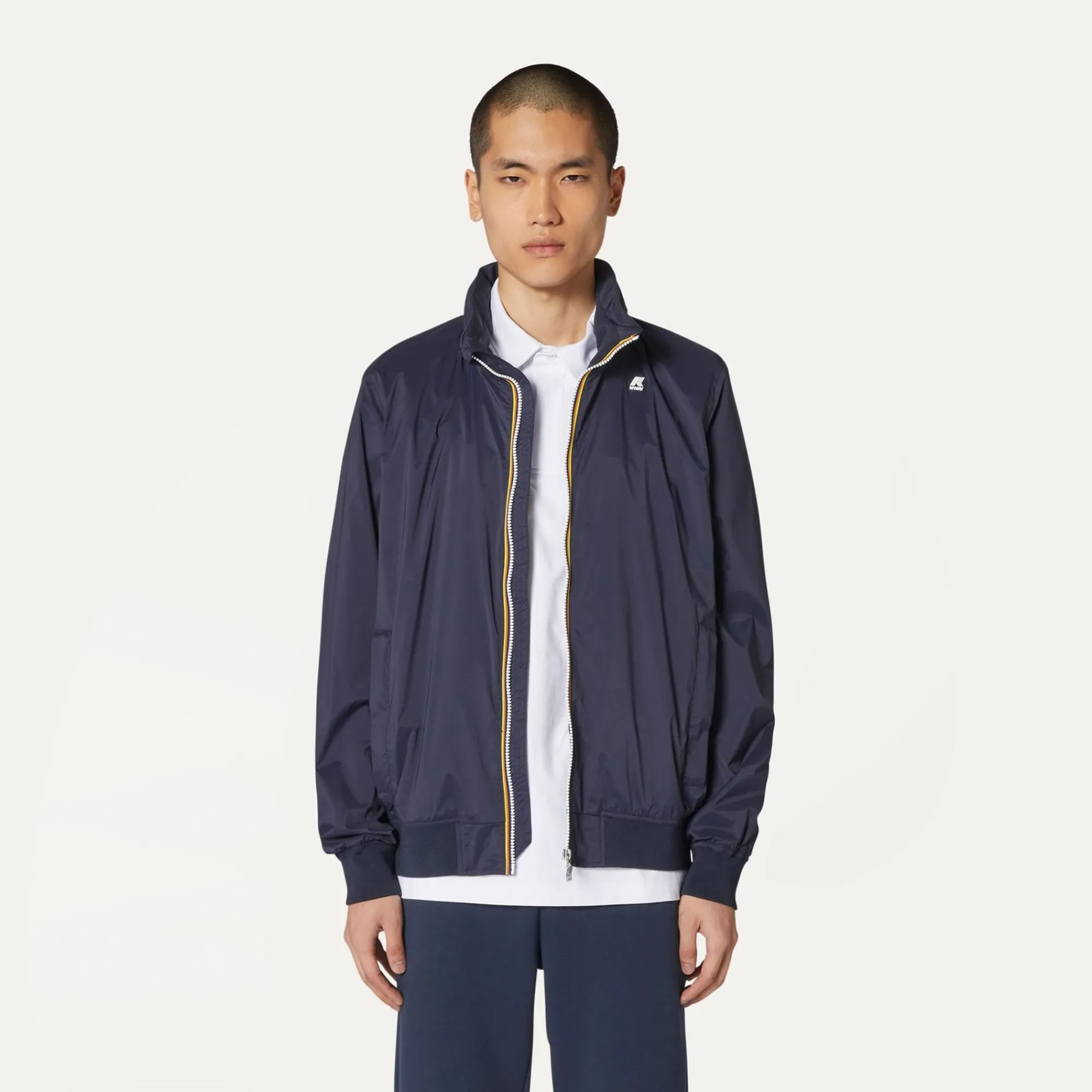 K-WAY Amaurystretch Nylon Jersey - Jackets - Short - Man - Blue Depth Shop