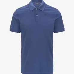 K-WAY Amedee Pique - Polo Shirts - Polo - Man - Blue Fiord Cheap
