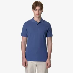 K-WAY Amedee Pique - Polo Shirts - Polo - Man - Blue Fiord Cheap
