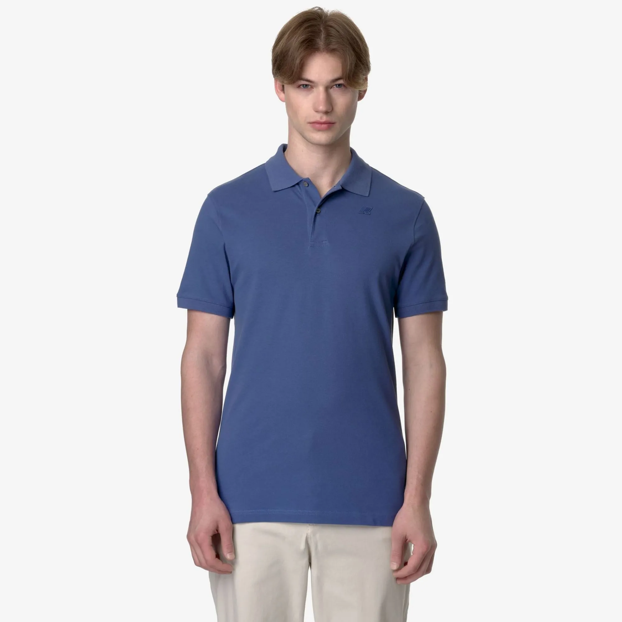 K-WAY Amedee Pique - Polo Shirts - Polo - Man - Blue Fiord Cheap