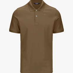 K-WAY Amedee Pique - Polo Shirts - Polo - Man - Brown Corda Clearance