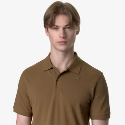 K-WAY Amedee Pique - Polo Shirts - Polo - Man - Brown Corda Clearance