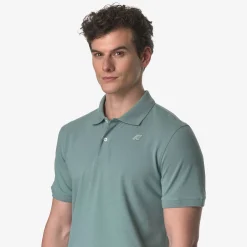 K-WAY Amedee Pique - Polo Shirts - Polo - Man - Green Mold Clearance