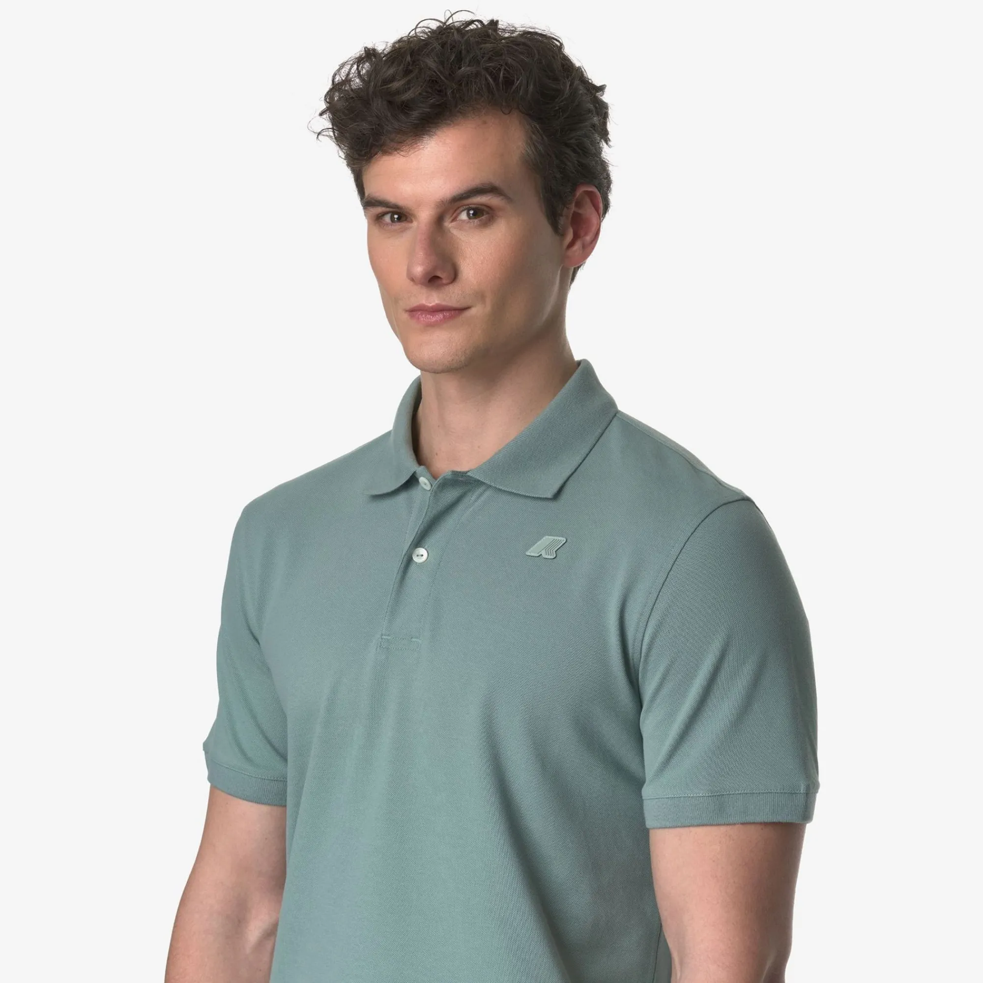 K-WAY Amedee Pique - Polo Shirts - Polo - Man - Green Mold Clearance