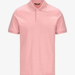 K-WAY Amedee Pique - Polo Shirts - Polo - Man - Pink Ash Shop