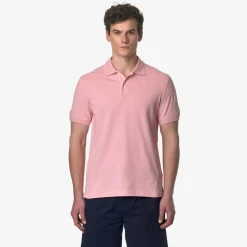 K-WAY Amedee Pique - Polo Shirts - Polo - Man - Pink Ash Shop
