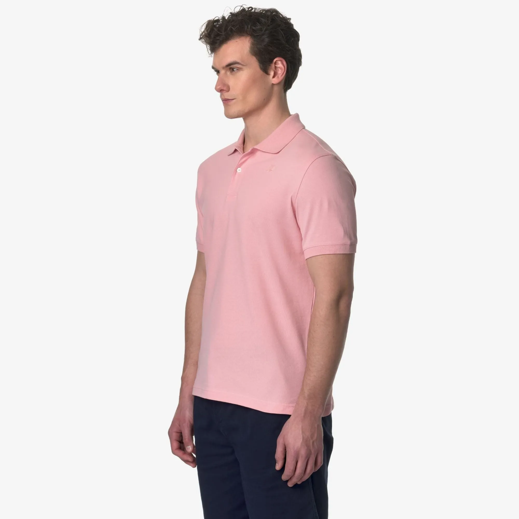K-WAY Amedee Pique - Polo Shirts - Polo - Man - Pink Ash Shop