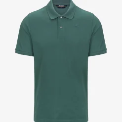 K-WAY Amedee Pique - Polo Shirts - Polo - Man - Green Palm New
