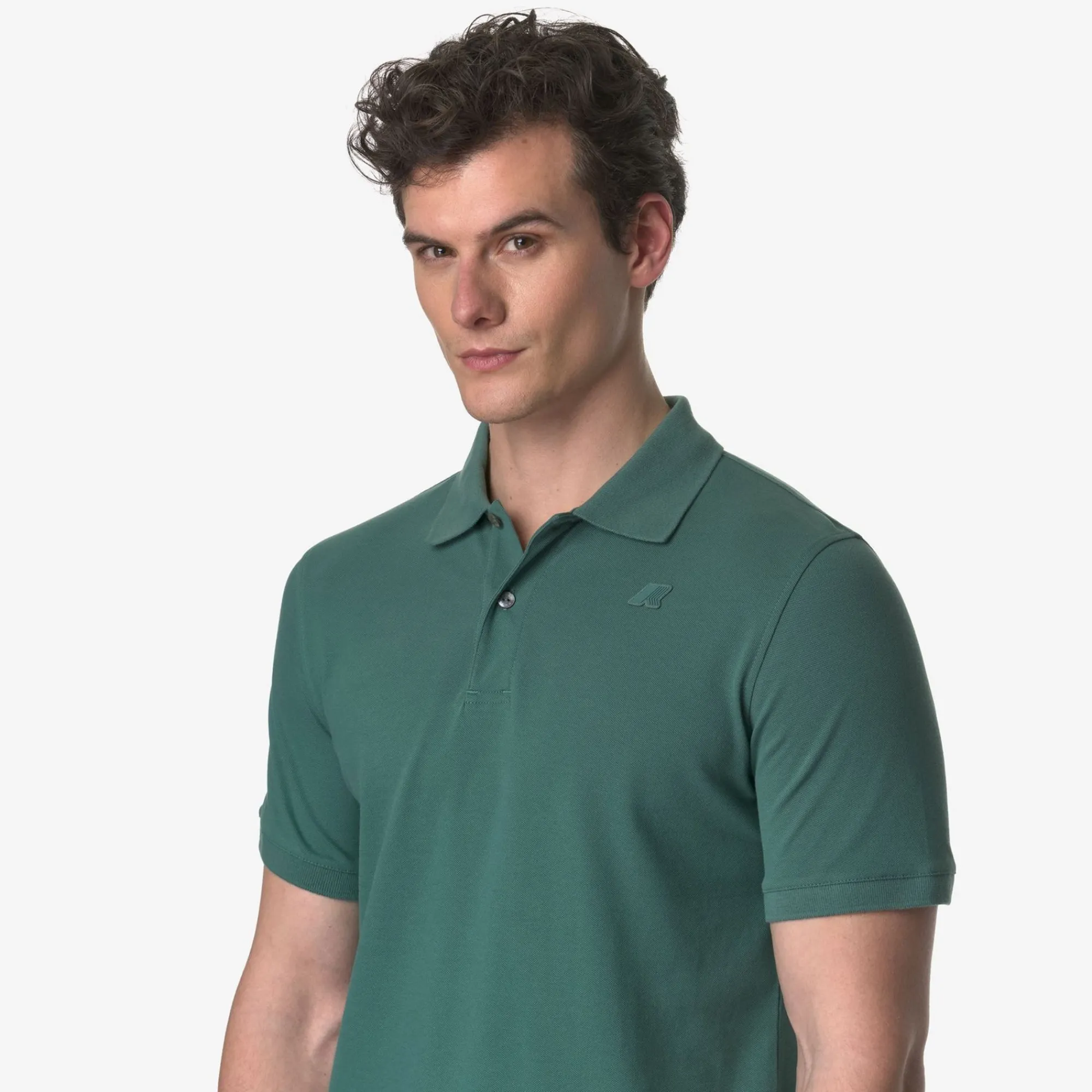 K-WAY Amedee Pique - Polo Shirts - Polo - Man - Green Palm New
