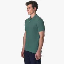 K-WAY Amedee Pique - Polo Shirts - Polo - Man - Green Palm New