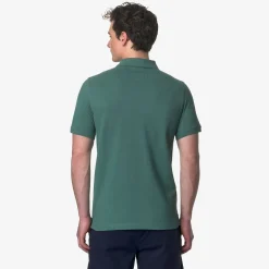 K-WAY Amedee Pique - Polo Shirts - Polo - Man - Green Palm New