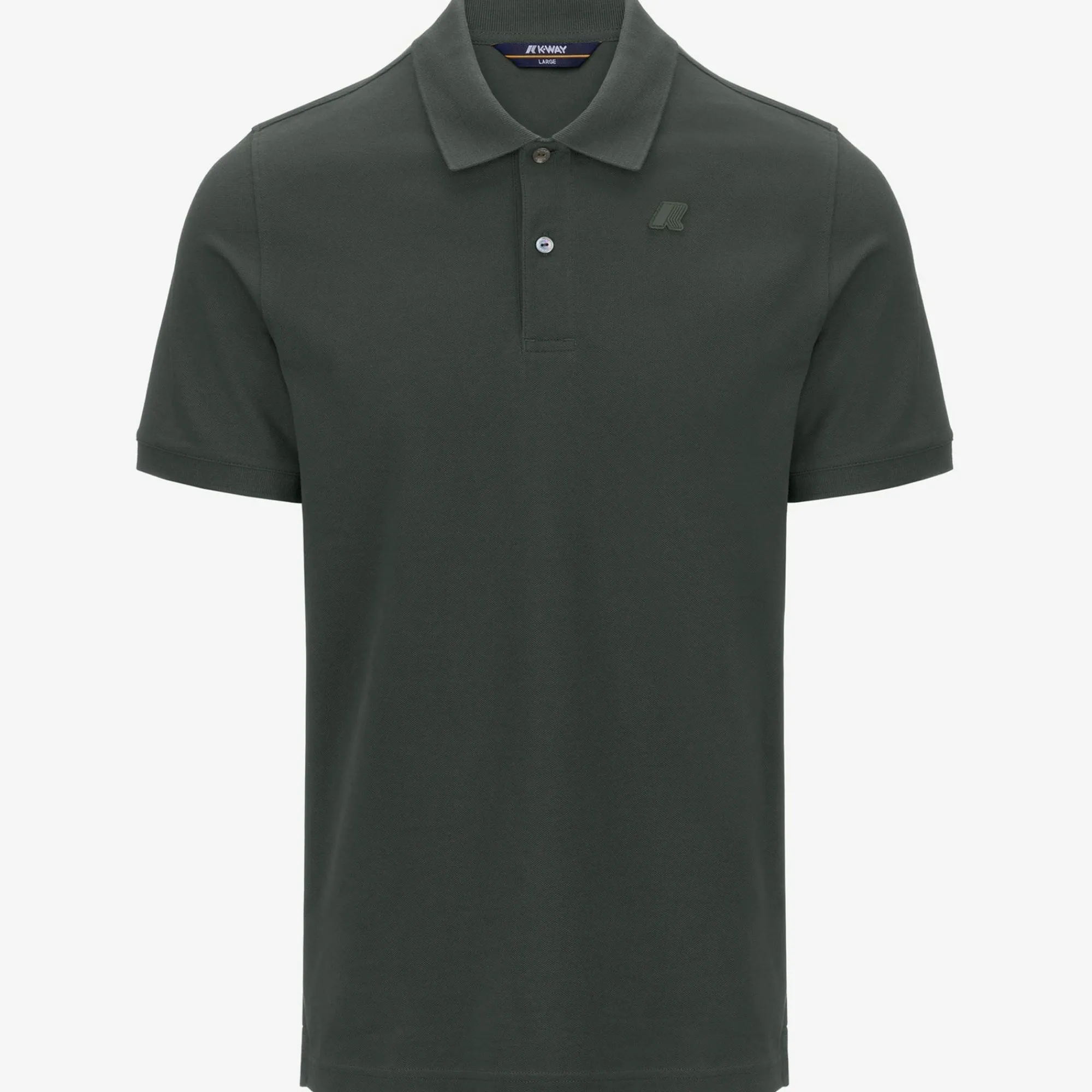 K-WAY Amedee Pique - Polo Shirts - Polo - Man - Green Blackish Outlet