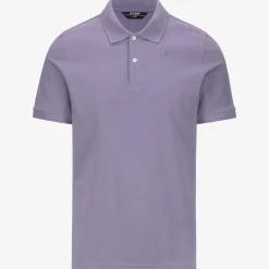 K-WAY Amedee Pique - Polo Shirts - Polo - Man - Violet Glicine Best Sale