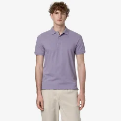 K-WAY Amedee Pique - Polo Shirts - Polo - Man - Violet Glicine Best Sale