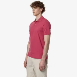 K-WAY Amedee Pique - Polo Shirts - Polo - Man - Dk Pink Best