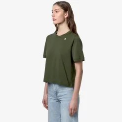 K-WAY Ameline - T-Shirtstop - T-Shirt - Woman - Green Cypress Best Sale