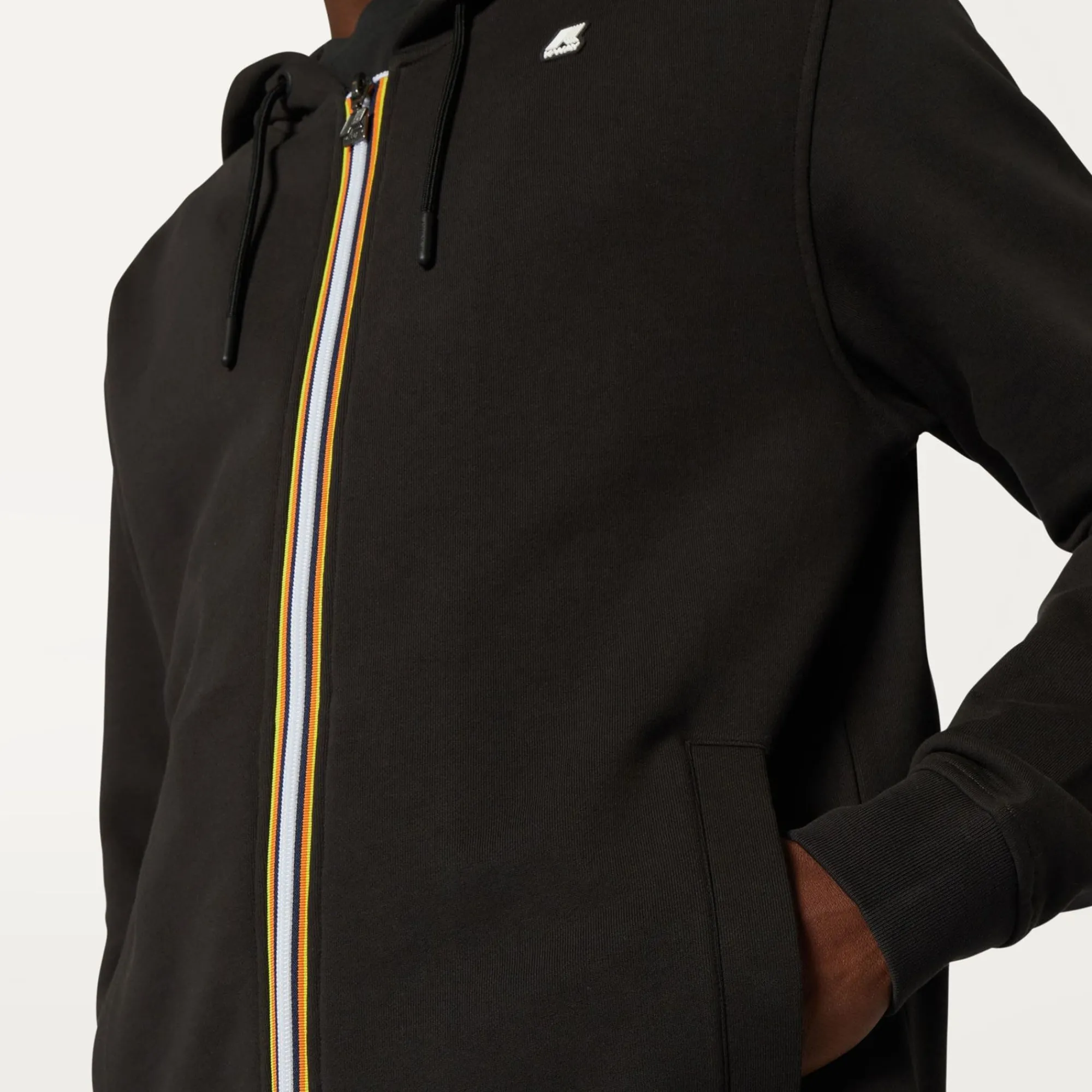 K-WAY Anthony - Fleece - Jacket - Man - Black Pure Clearance