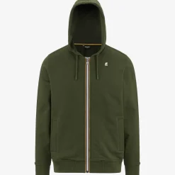 K-WAY Anthony - Fleece - Jacket - Man - Green Cypress Discount