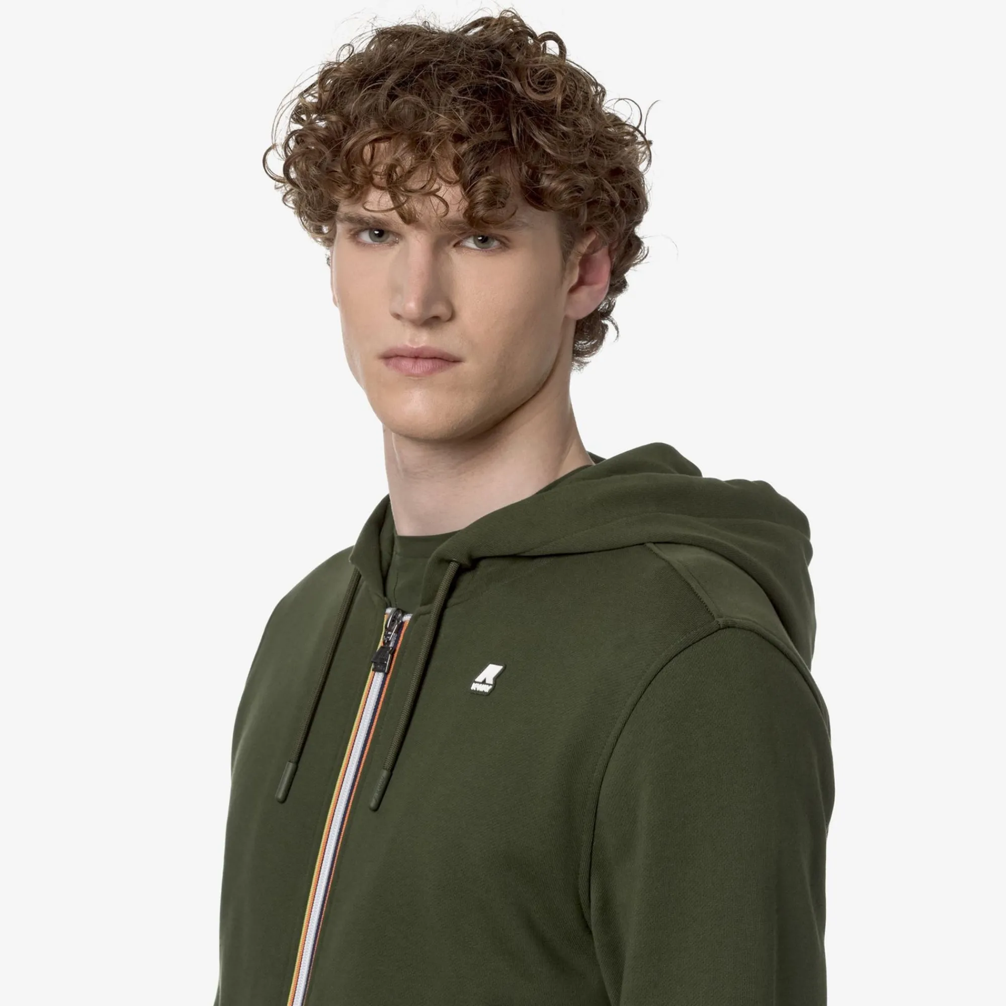 K-WAY Anthony - Fleece - Jacket - Man - Green Cypress Discount